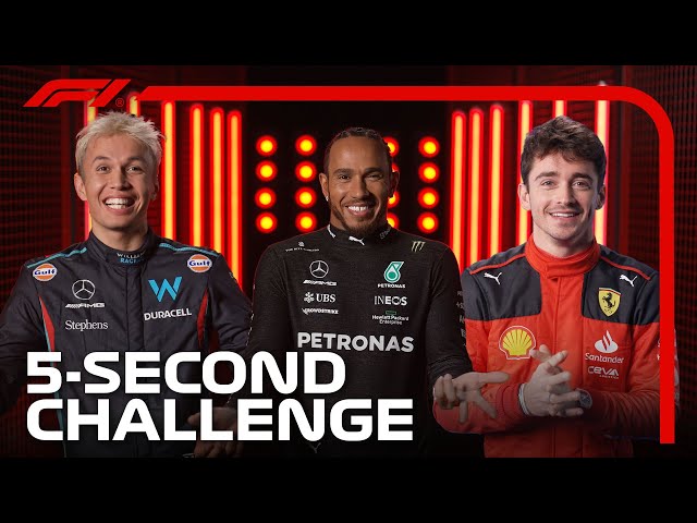 F1 Drivers Take On The Five Second Challenge!