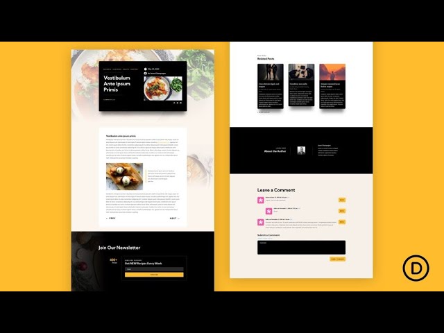 Download a FREE Blog Post Template for Divi’s Meal Kit Layout Pack