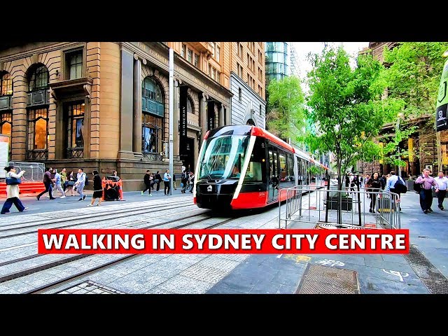 WALKING IN SYDNEY CITY CENTRE | George Street - The Main Street In Sydney, Australia