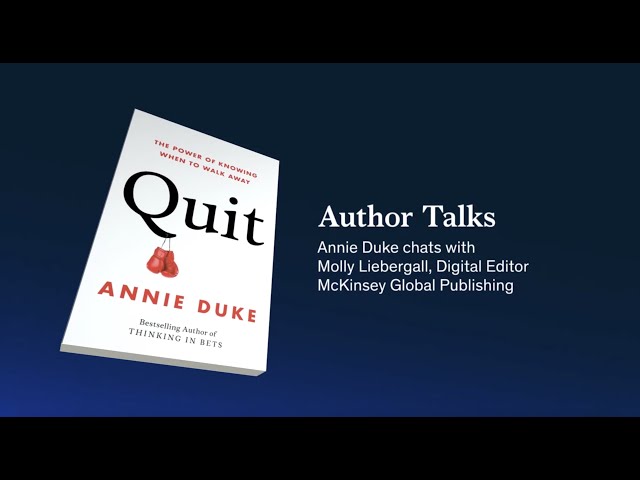Author Talks: What poker pro Annie Duke can teach you about quitting on time