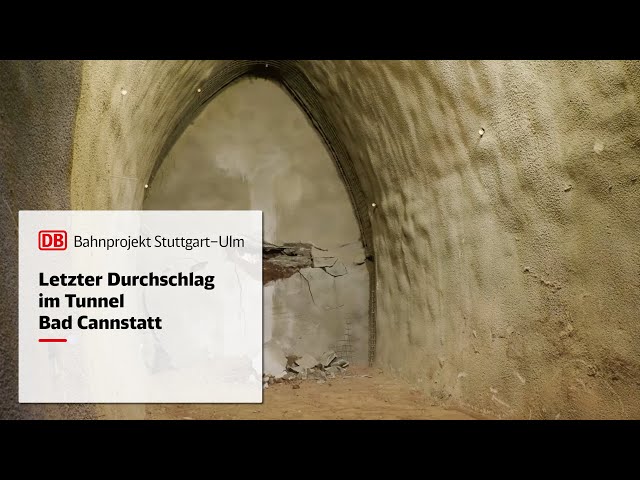 Letzter Durchschlag im Tunnel Bad Cannstatt