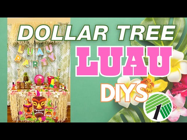 🌺 Luau Dollar Tree DIYS! Tropical Summer Party & Decor