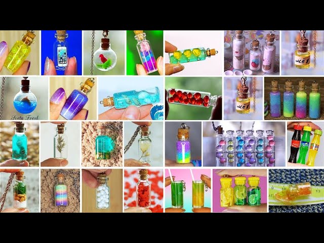 60 mini Charm Bottles - Cutest Jewelry DIY! MINI CHARMS IN A BOTTLE!