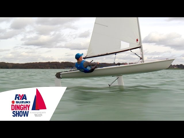 Incredible Foiling Laser - Taking off at Southampton Water Activities Centre -  Flying Boat