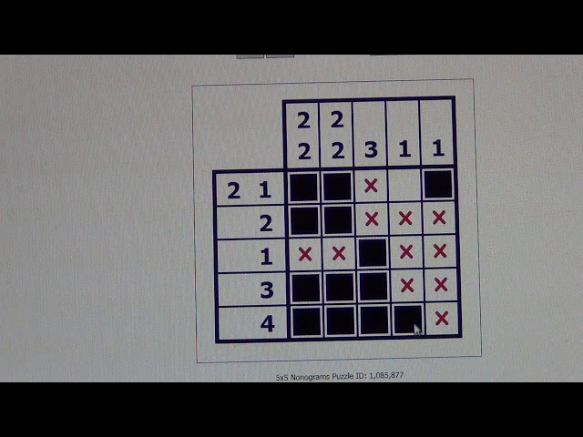 How to Solve 5x5 Nonogram Puzzles