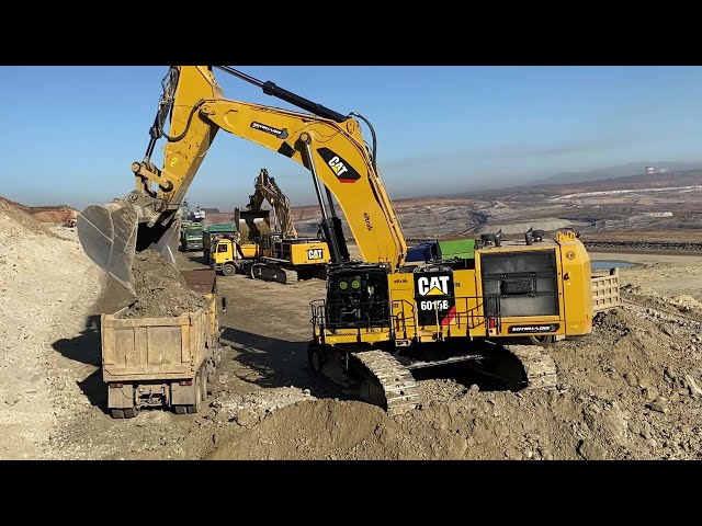 Caterpillar 6015B & Caterpillar 385C Excavators Loading Trucks - Sotiriadis/Labrianidis Mining Works