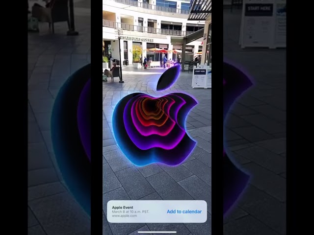 Hidden AR Experience in Apple's March 8 2022 Event Announcement. #Shorts