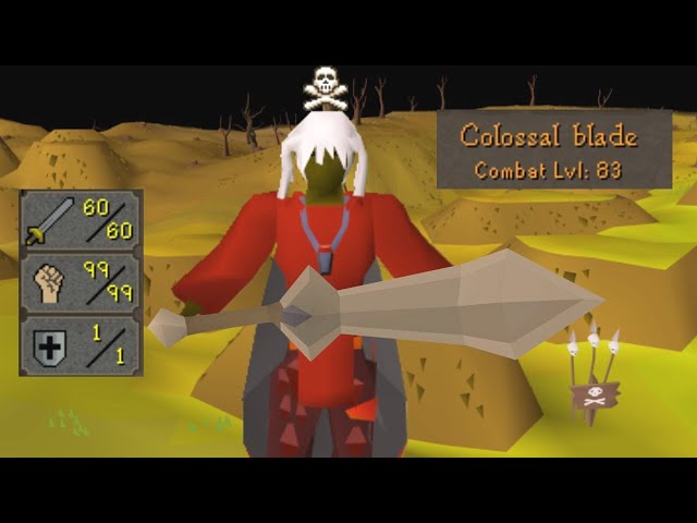 Colossal Blade Pking on a MAXED 60 Attack Pure