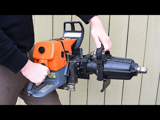 The Gas Chainsaw Powered Railroad Impact Wrench