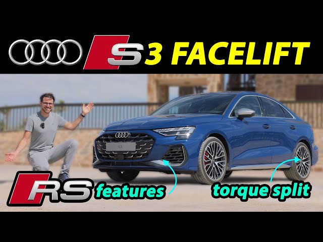 2025 Audi S3 facelift driving REVIEW with RS3 torque split!