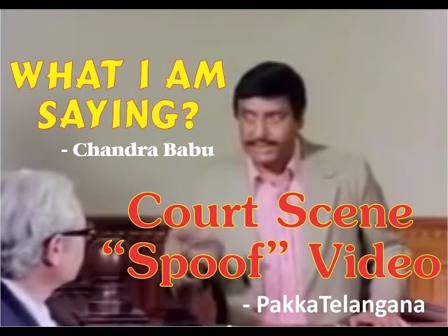 Lol! Super unlimited Fun  by Chandra Babu Naidu Court Scene spoof..