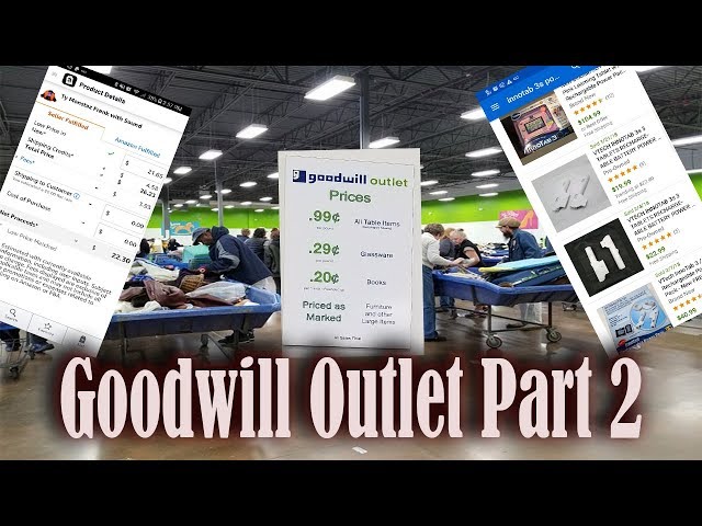Goodwill Outlet Haul & how I List & Sell with Amazon or Ebay app. Part 2