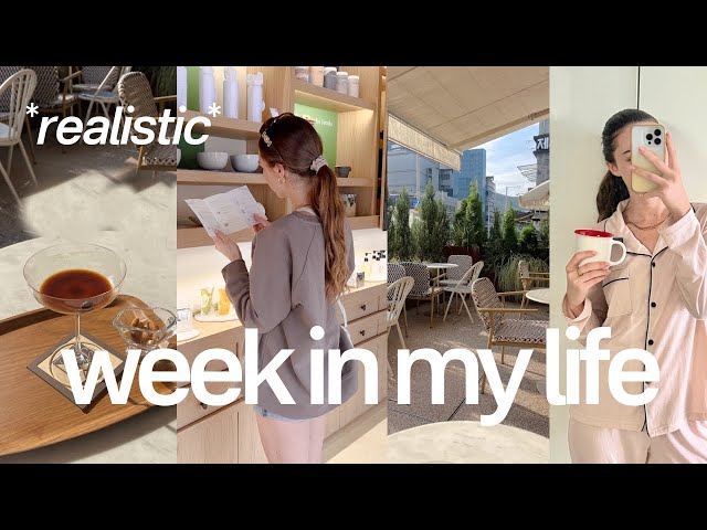 REALISTIC WEEK IN THE LIFE: content creator living abroad ☕️