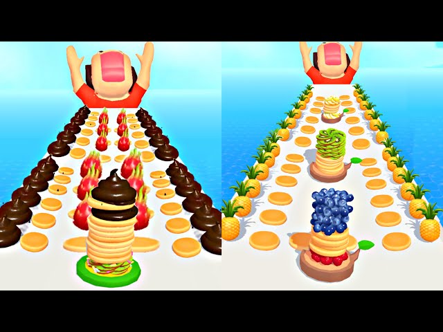 MAX LEVELS PANCAKES RUN 🥞🍀💕: All Levels Gameplay Walkthrough Android, iOS NEW UPDATE #gameplay