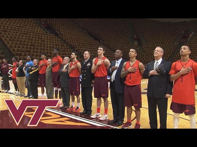 Buzz Williams, Virginia Tech Basketball Team Honor Military Veterans