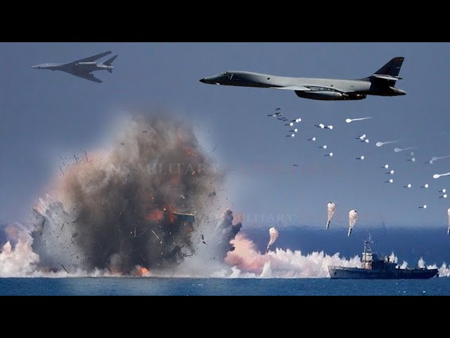 Iran Shocked! U.S. B-1 Bomber Flying at Full Throttle Toward the Red Sea