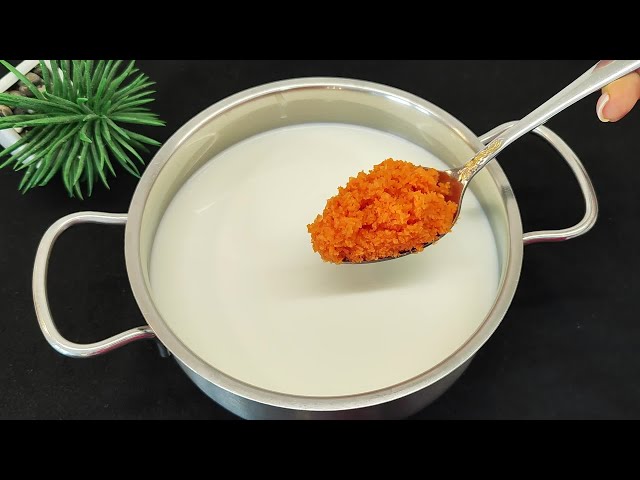 Just add carrots to the boiling milk! You'll be amazed! Recipe in 5 minutes