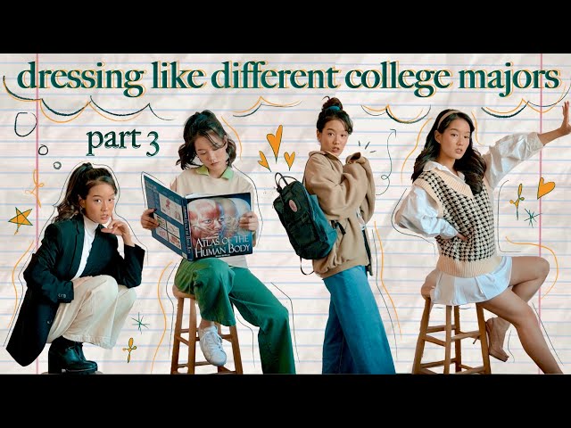 what different college majors would wear if they had proper sleep & decent fashion sense (part 3)