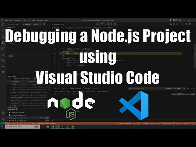 How to debug Node.js in Visual Studio Code