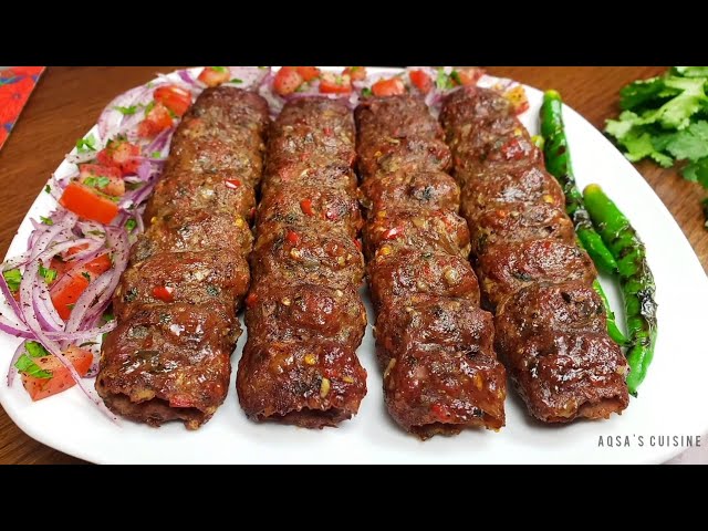 Turkish URFA Kebab Recipe Eid Special by Aqsa's Cuisine, Kebab Recipe, Turkish Kebab