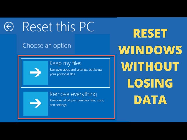 How to Reset Windows 10 without Losing Data (Factory Reset) in Hindi||विंडोज या लैपटॉप को  रिसेट करे