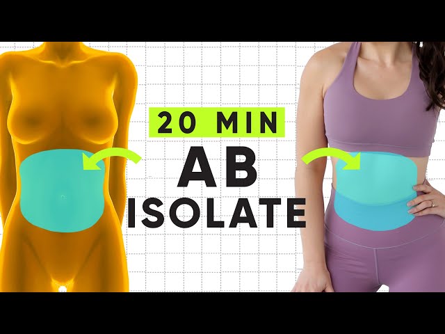 20 Minute Abdominal Isolate Workout | At-home, no equipment exercises for flat abs!