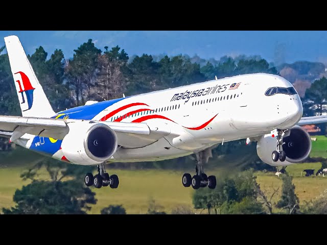 VERY CLOSE UP Landings and Takeoffs | Auckland Airport Plane Spotting