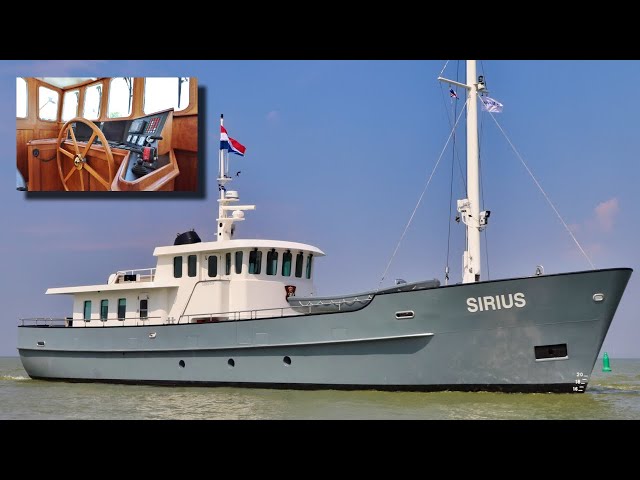 €1.35M STEEL Trawler Yacht FOR SALE (5,000 NM Range) M/Y 'Sirius'