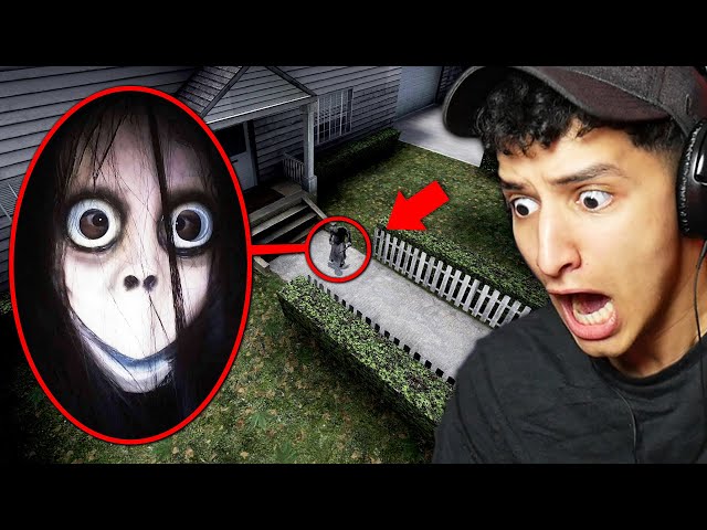 DRONE CATCHES CREEPY GIRL OUTSIDE MY HOUSE... (Scary)
