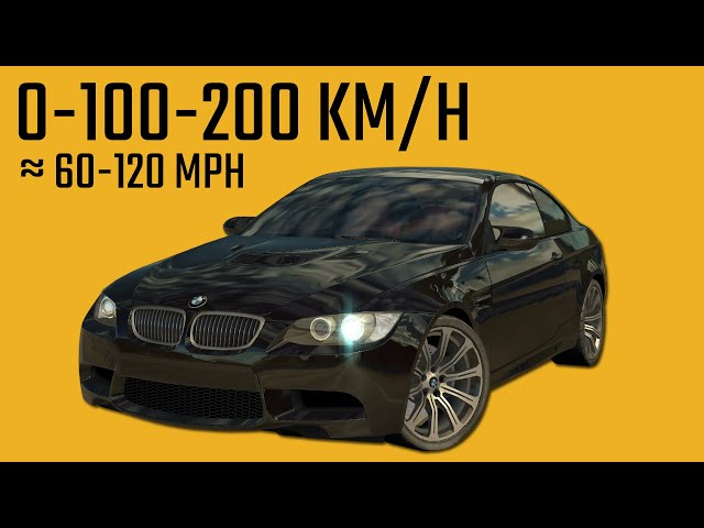 BMW M3 E92 - Acceleration in 20 Games