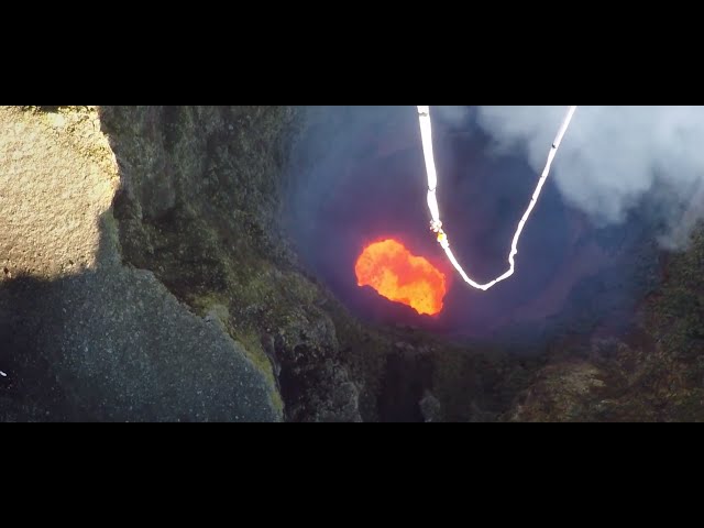 Jonathan Gibbs - volcano bungee jump from helicopter