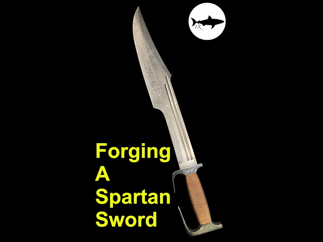Forging a Damascus Spartan Sword #shorts