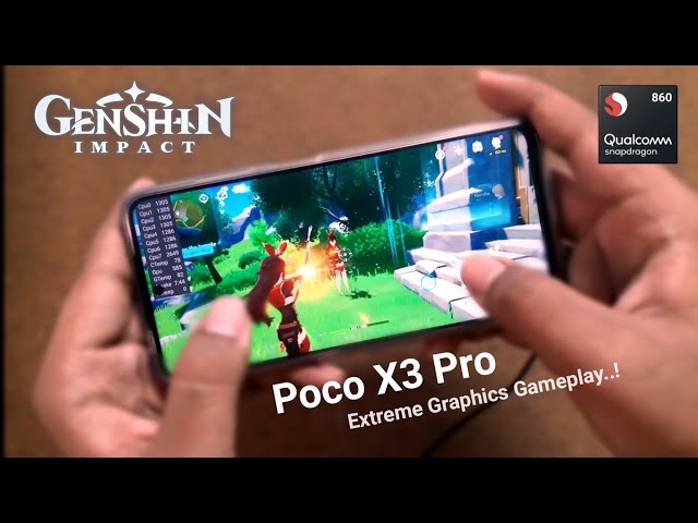 Genshin impact on Poco X3 Pro | Ultimate Graphics Test | Snapdragon 860 | 8GB RAM⚡