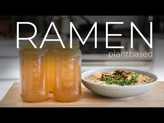 SOUP-ER tasty Vegetarian Ramen Broth Recipe to make today!