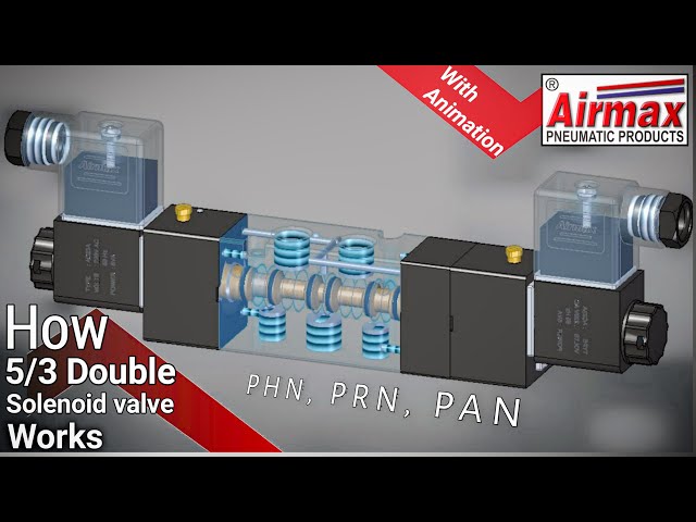 How 5/3 Double Solenoid Valve Works | what is the difference between PHN, PAN & PRN
