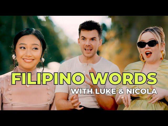 Nicola Coughlan & Luke Newton Guess The Meaning Of Filipino Words: Bridgerton Interview | ayn bernos