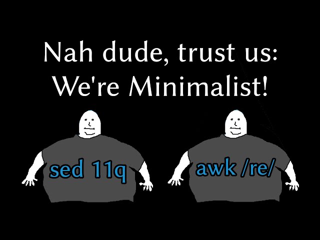 Minimalism vs. Memes on the Command Line