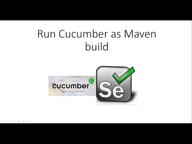 How to Run Cucumber Test as Maven Test