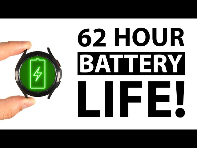 Top 20 Galaxy Watch 4 Battery Saving Tips and Tricks (50 Hour AOD!)