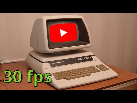 Watching YouTube on a Commodore Pet