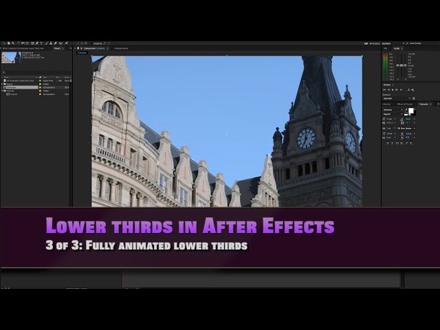Fully animated Lower third- Lower thirds in After effects 3 of 3