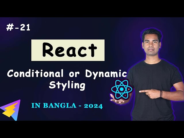 how to add conditional styling in react | dynamic styling in react