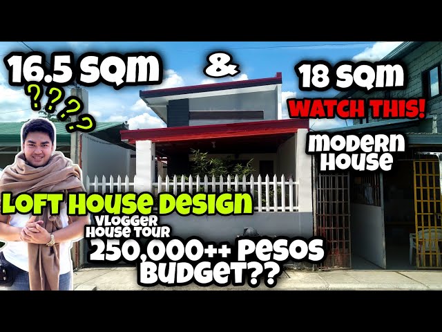 Small Modern House with Loft Design  250k - 280k lang?? 18,000 per sqm
