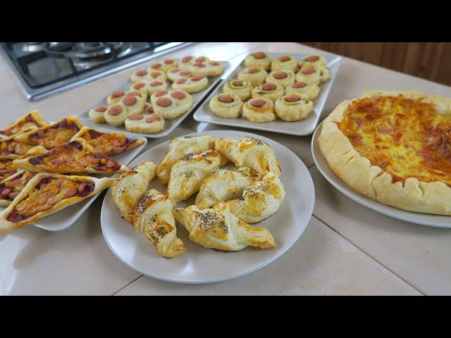 Puff Pastry and Wurstel Ideas - 5 easy recipes