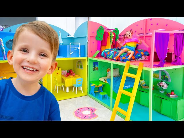 Vania Mania Kids Build a Giant Dollhouse for Stephi + More Videos for Children