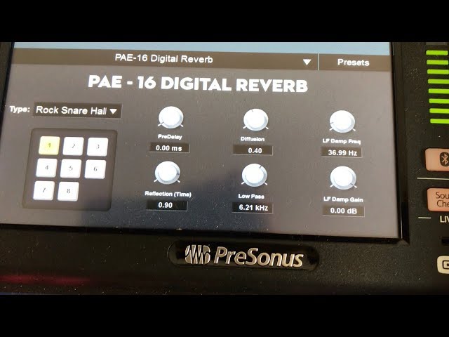 What do the Effects Sound Like On the Presonus StudioLive 24 Series III?