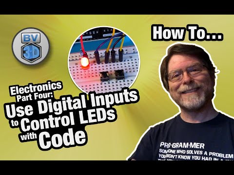 Get Started in Electronics #4 - Use Digital Inputs to Control LEDs