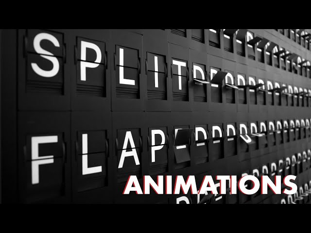 Split Flap Animations // Nostalgic Sound