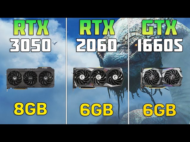 RTX 3050 vs RTX 2060 vs GTX 1660 Super - 9 Games Test