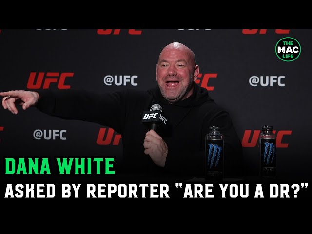 Dana White asked "Are you a Doctor?" by reporter as COVID debate breaks out